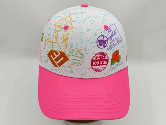 Bienvenidos PINK VISOR Snap Back