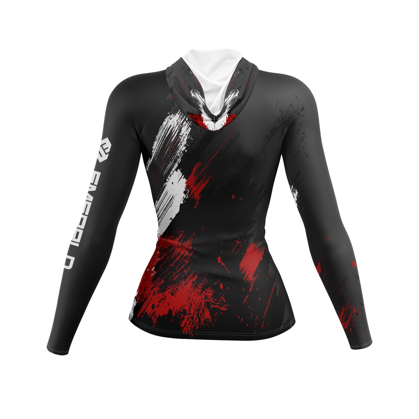 Grunge Splatter Ladies Slim Fit Hoodie