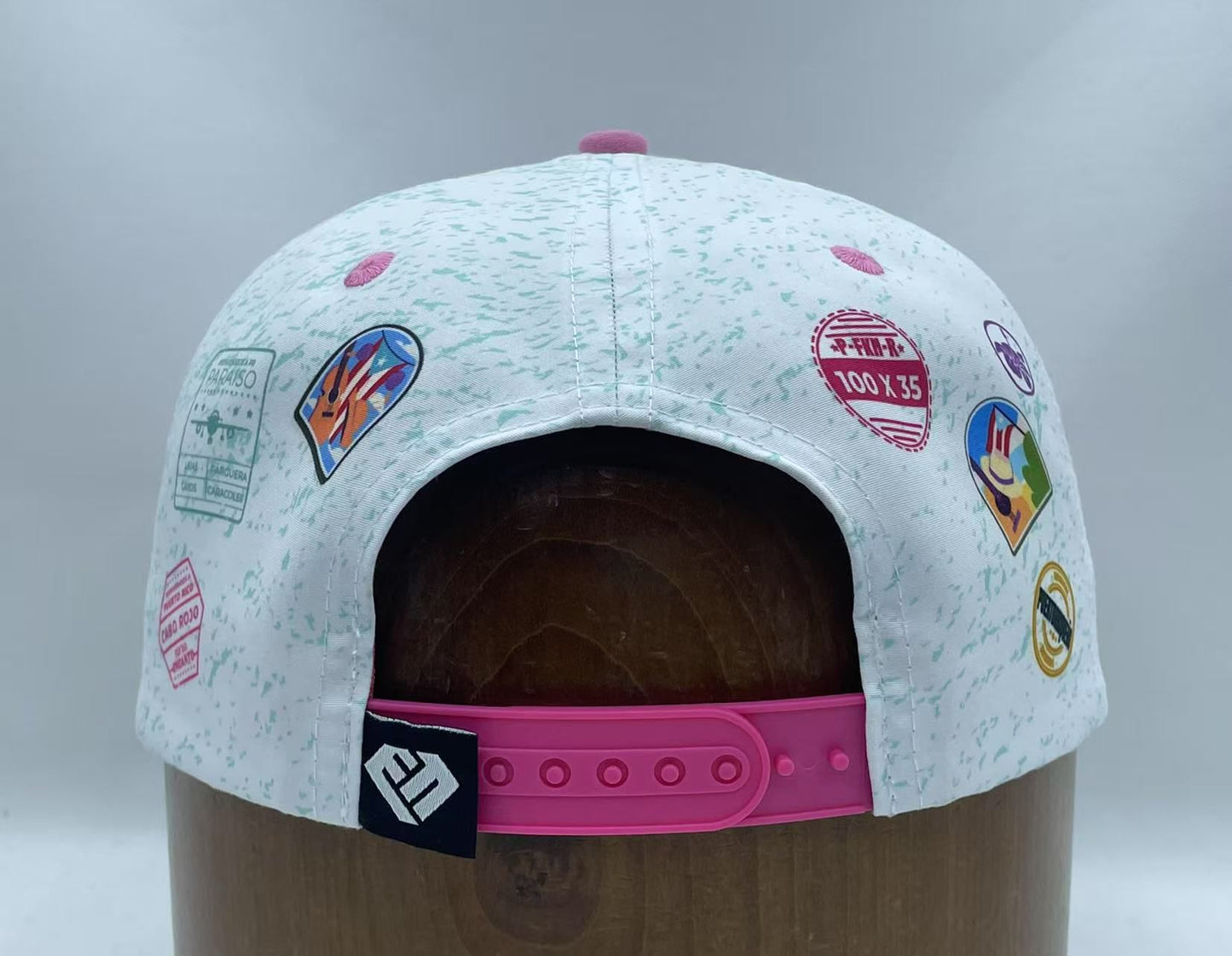 Bienvenidos PINK Suede FLAT Visor Snap Back *LIMITED* Profondo West Stage Dance Studio.