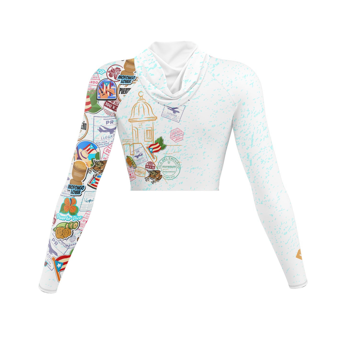 Bienvenidos Ladies Slim Fit CropTop Hoodie