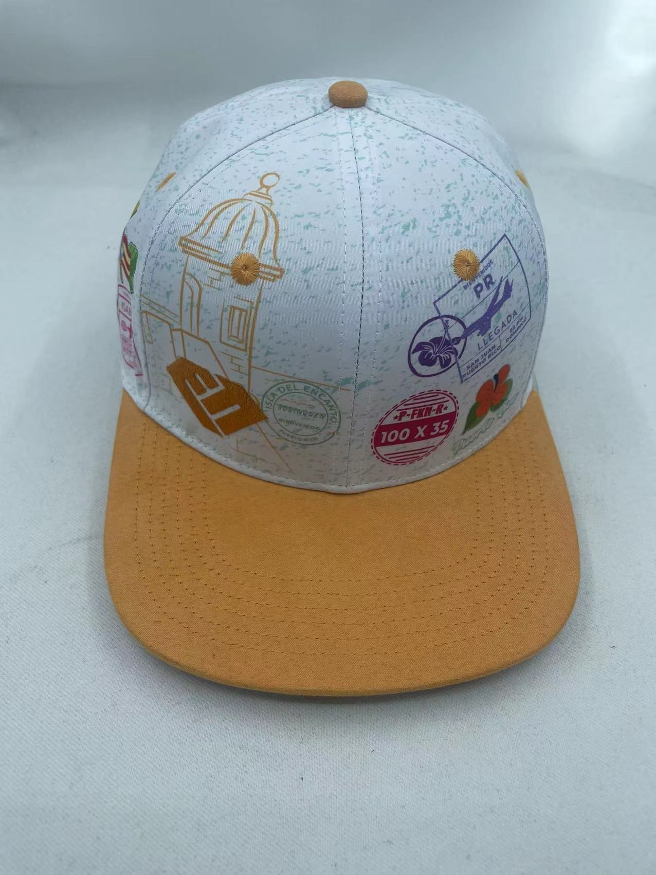 Bienvenidos GOLD Suede FLAT Visor Snap Back Limited Edition