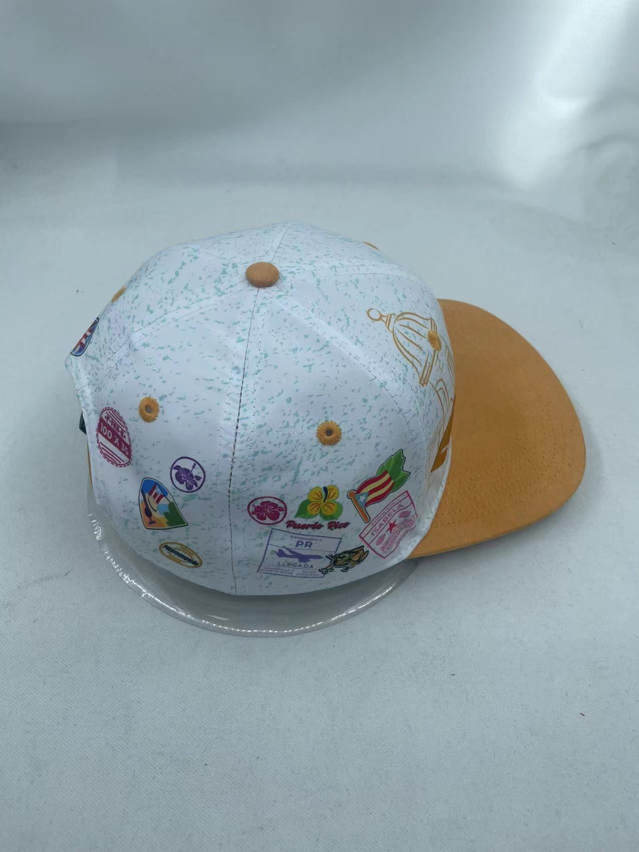 Bienvenidos GOLD Suede FLAT Visor Snap Back Limited Edition