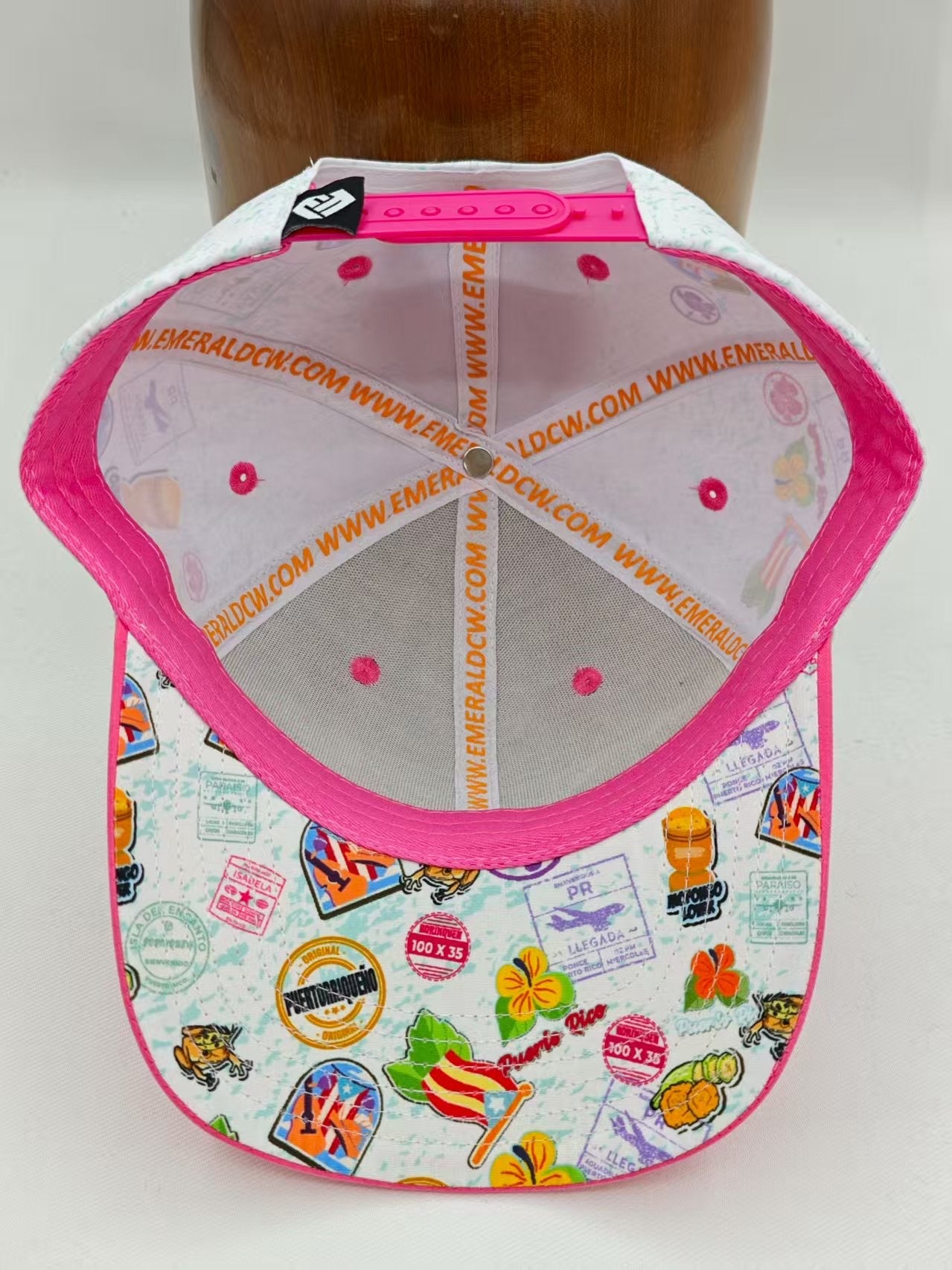 (Preorder) Bienvenidos PINK VISOR Snap Back (ships/pickup by October 5 - October 15)