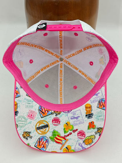 (Preorder) Bienvenidos PINK VISOR Snap Back (ships/pickup by October 5 - October 15)