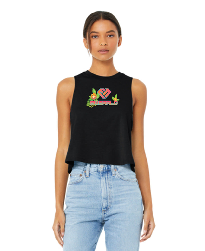 Crop Top Racer Back Tank