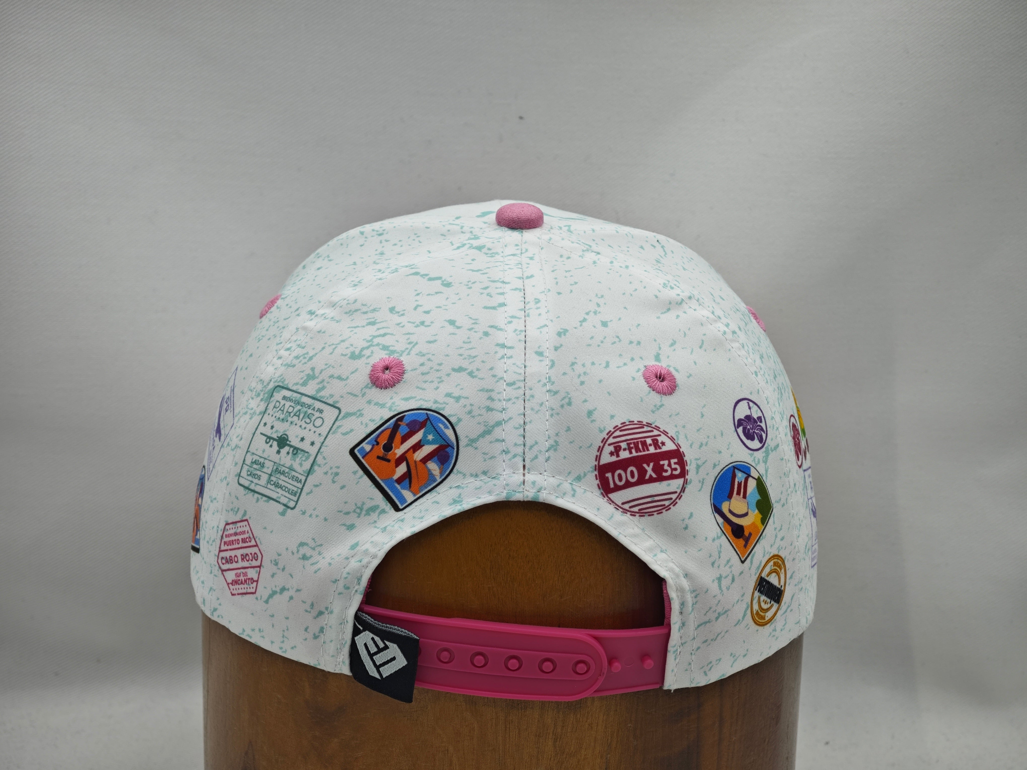 Bienvenidos Suede PINK Curved Visor Snap Back Limited *LAST RUN