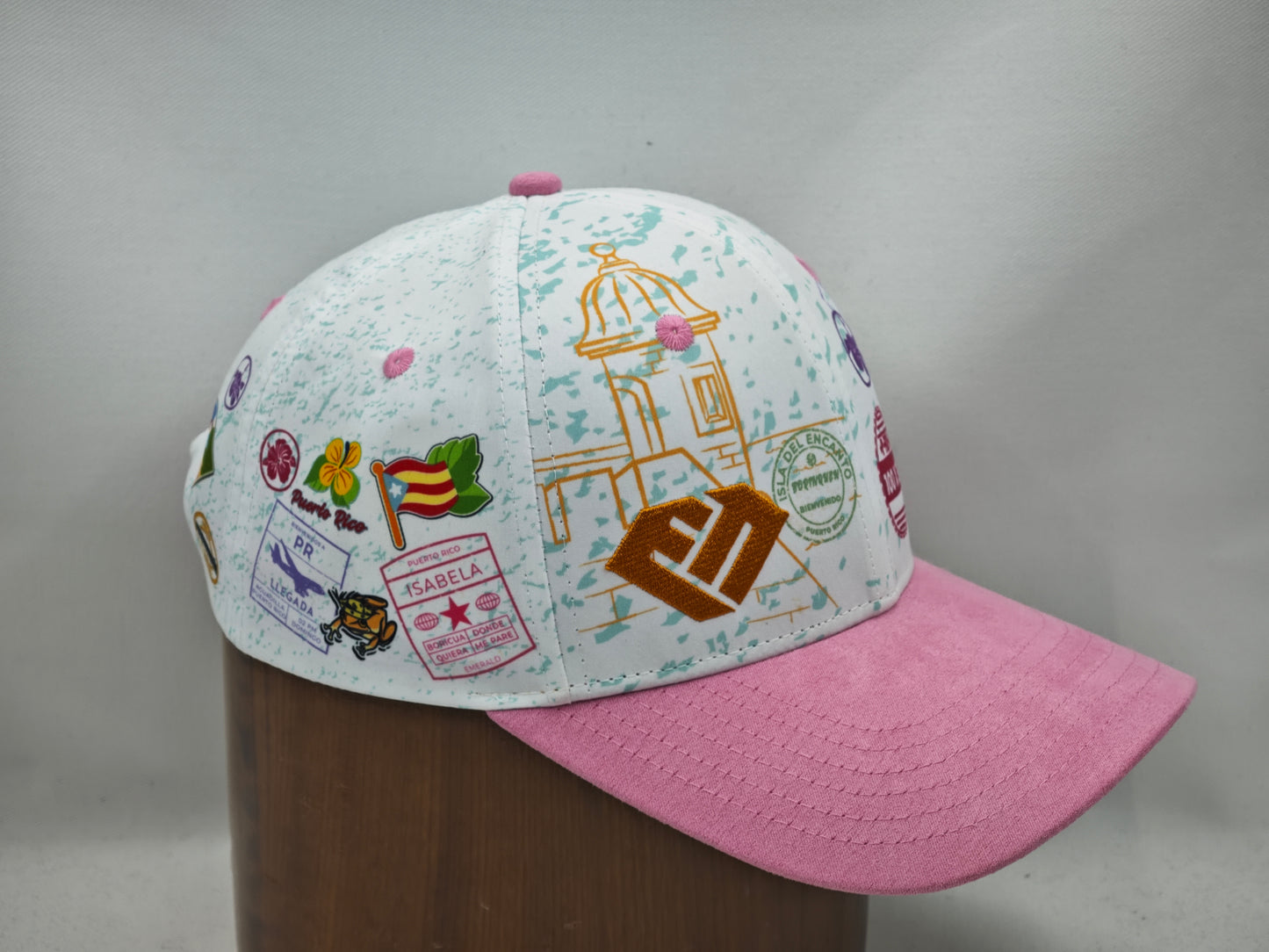 Bienvenidos Suede PINK Curved Visor Snap Back EDICIÓN LIMITADA