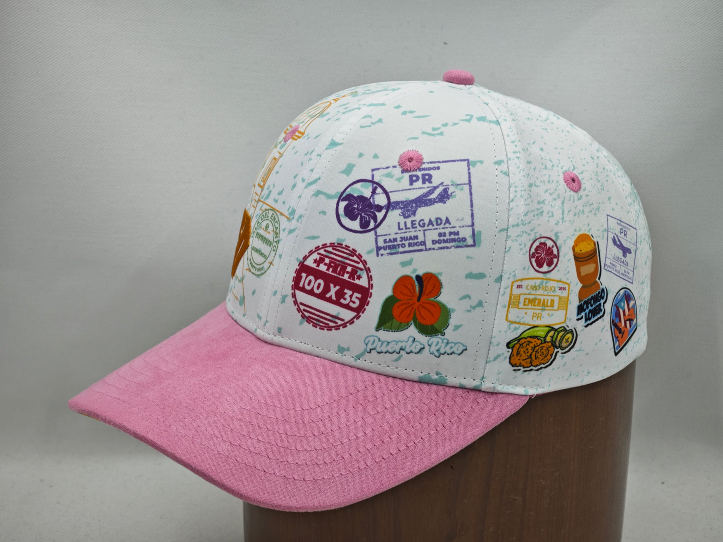 Bienvenidos Suede PINK Curved Visor Snap Back EDICIÓN LIMITADA
