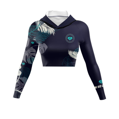 Midnight Jungle LADIES Crop Top