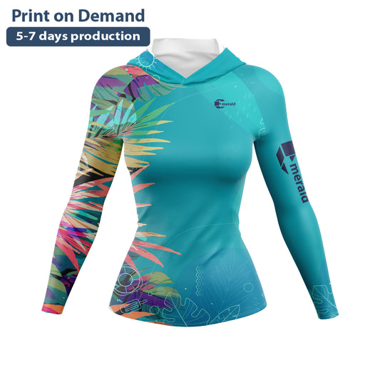 Under Water Ladies Slim Fit Hoodie