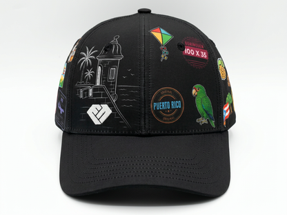 (Pre-Order) Bienvenidos 2.0  Curved Black Visor Snap Back (Ships by October 20th)