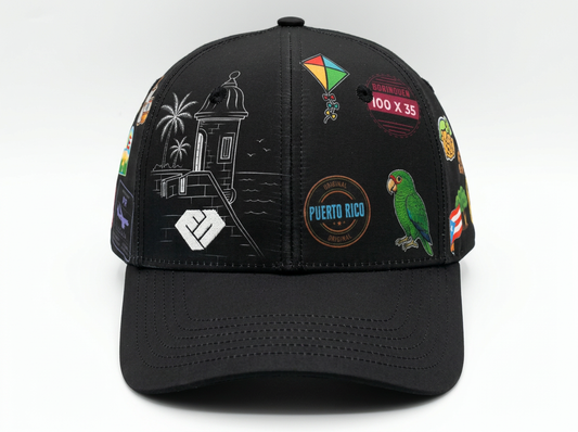 Bienvenidos 2.0  Curved Black Visor Snap Back