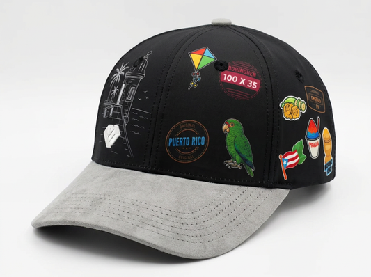(Pre-Order) Bienvenidos 2.0 Grey Suede Curved Visor Snap Back Limited Edition (Ships by October 20th)
