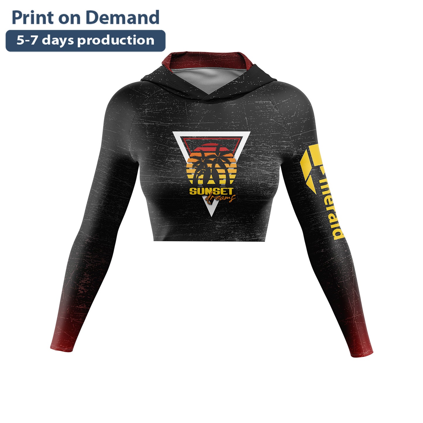 SUNSET LADIES Slim Fit Crop Top