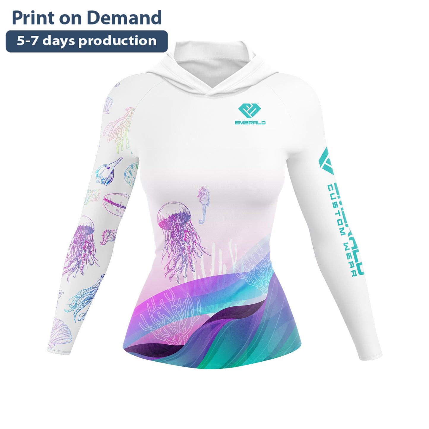 Undersea Treasures Ladies Slim Fit Hoodie