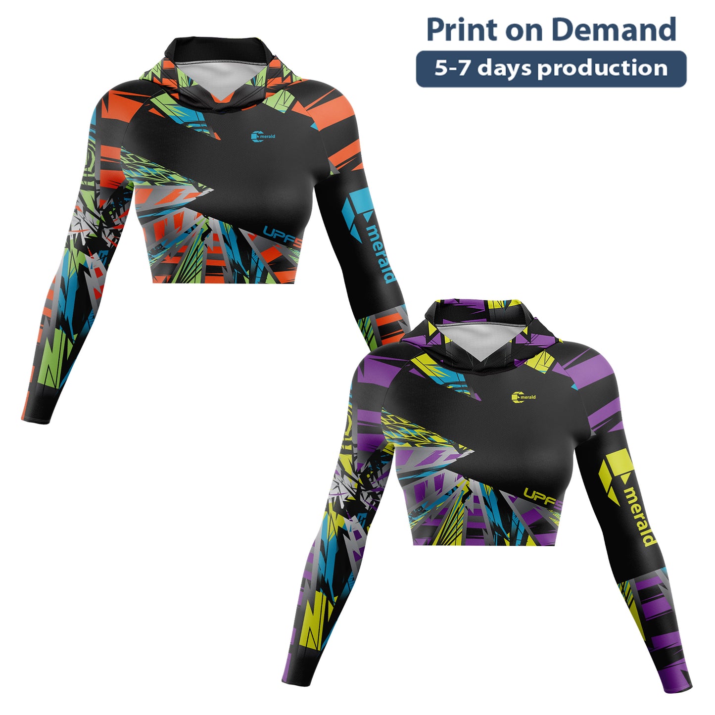 Vorti-C Hoodie Ladies Slim fit Crop Top