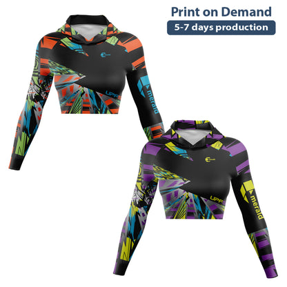 Vorti-C Hoodie Ladies Slim fit Crop Top