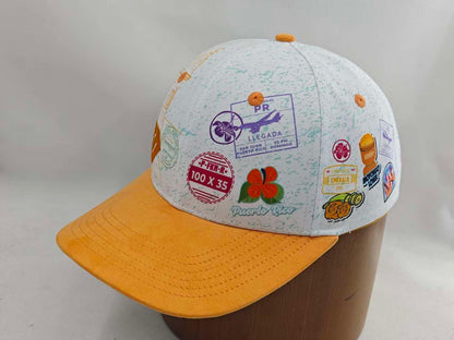 Bienvenidos Suede Gold Curved Visor Snap Back LIMITED EDITION