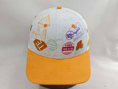 Bienvenidos Suede Gold Curved Visor Snap Back LIMITED EDITION