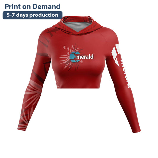 Carey Ladies Slim Fit Hoodie Crop Top