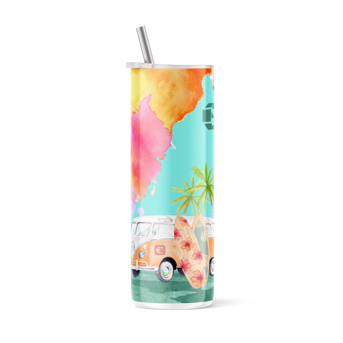 Surfing Spot Straw Tumbler