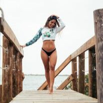 Paradise Ladies Slim Fit Hoodie Crop Top