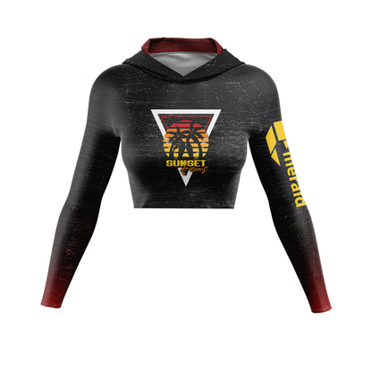 SUNSET LADIES Slim Fit Crop Top