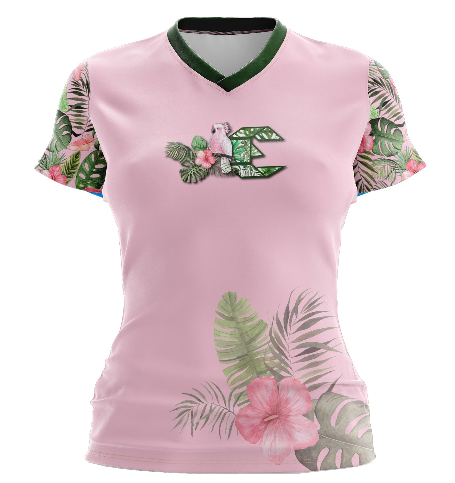 Tropical Bouquet Ladies Short Sleeve