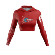 Load image into Gallery viewer, Carey Ladies Hoodie Crop Top