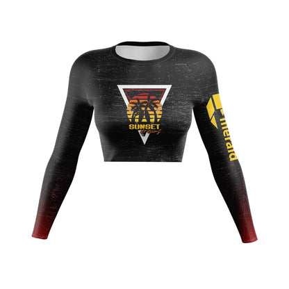 SUNSET LADIES Slim Fit Crop Top